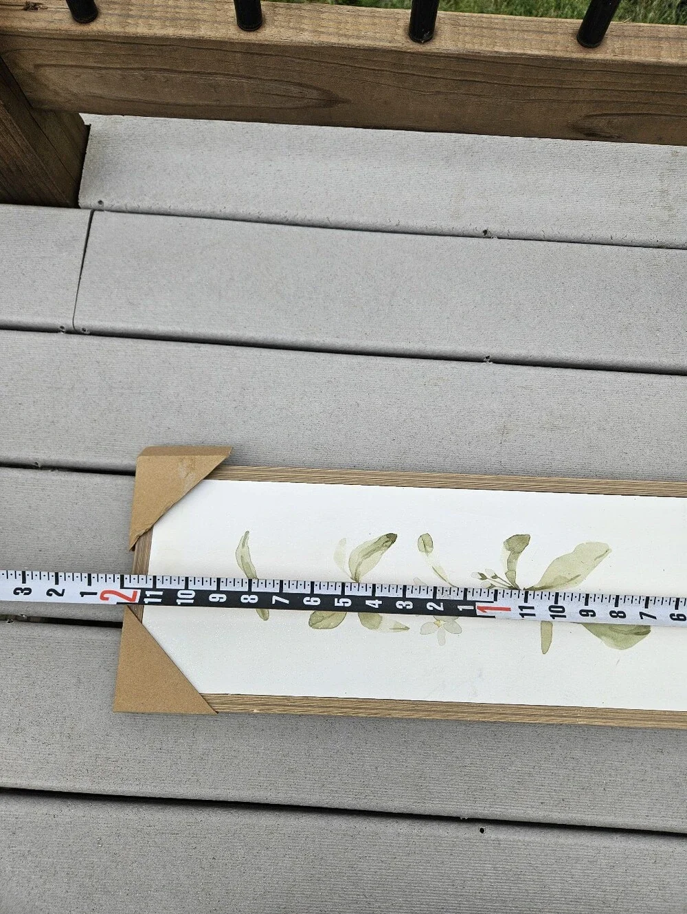 Vintage Botanical Framed Wood Wall Art Budding Floral Leaf Print Farmhouse Boho